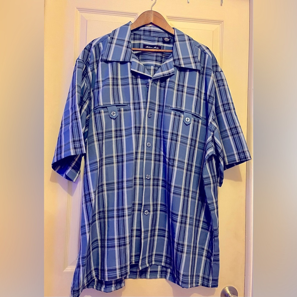 Mens Milanomoda short sleeve dress shirt